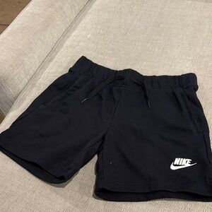 Nike Kids Black Shorts with White Logo